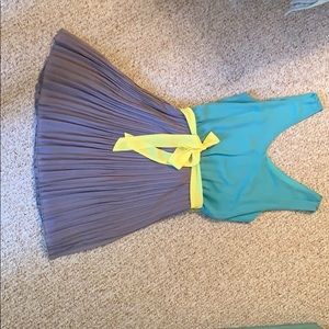 Pleated bottom dress